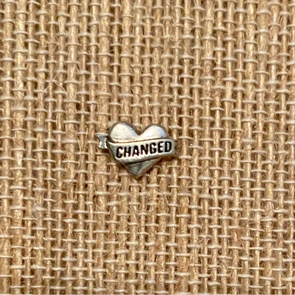 New Origami Owl "Changed" Heart Charm (Retired Collection)